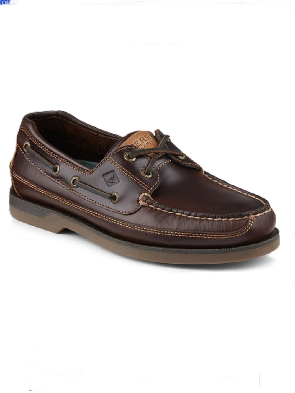 Sperry Top-Sider Authentic Original 2-Eye Leather Boat Shoe Men's size 9.5 Dark
